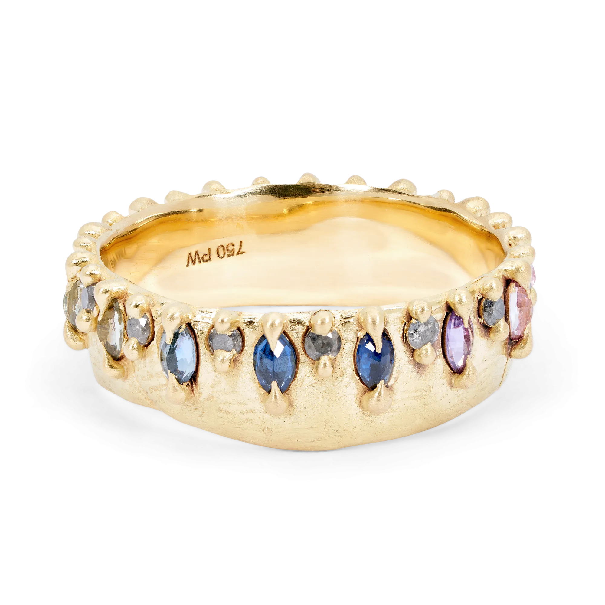 Rainbow Noelle Ring with Diamonds - Size 5 - 11659