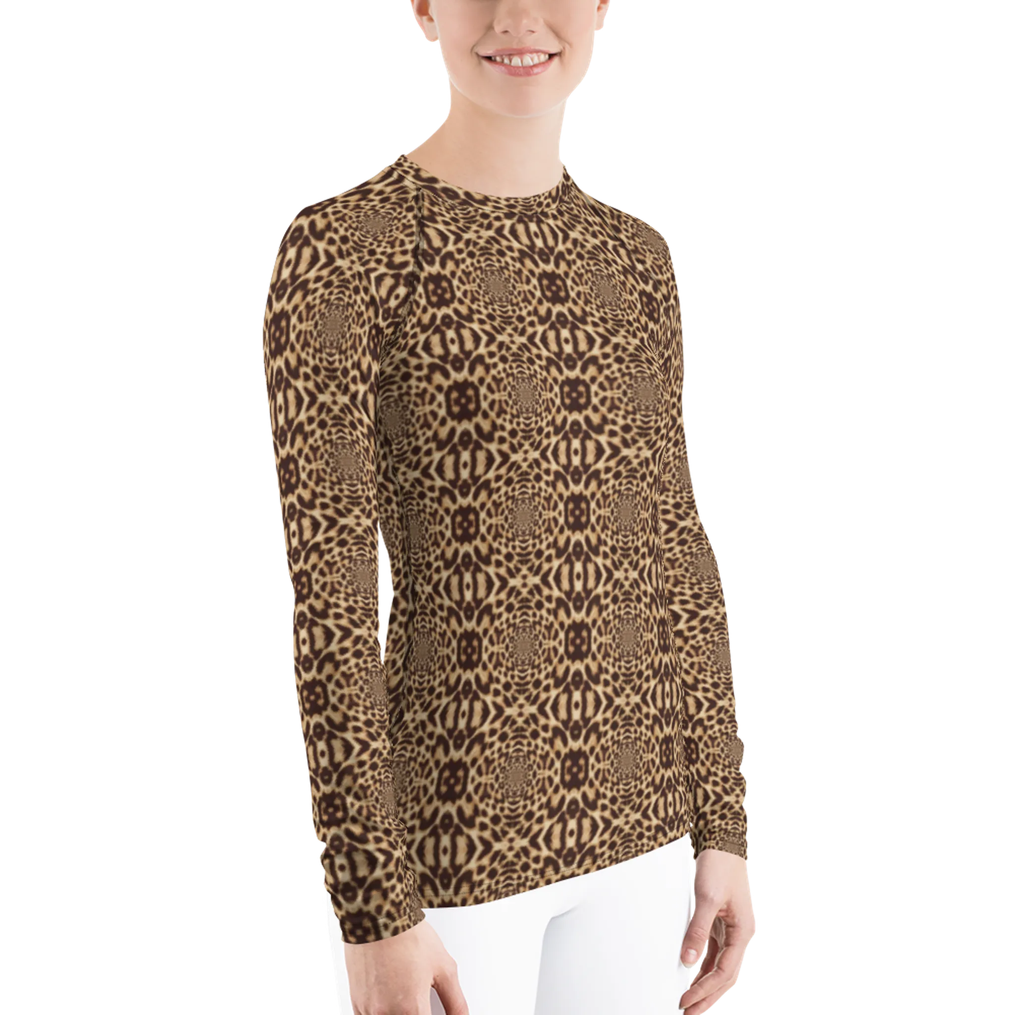 Recursia Contemplative Jaguar Women's Rash Guard