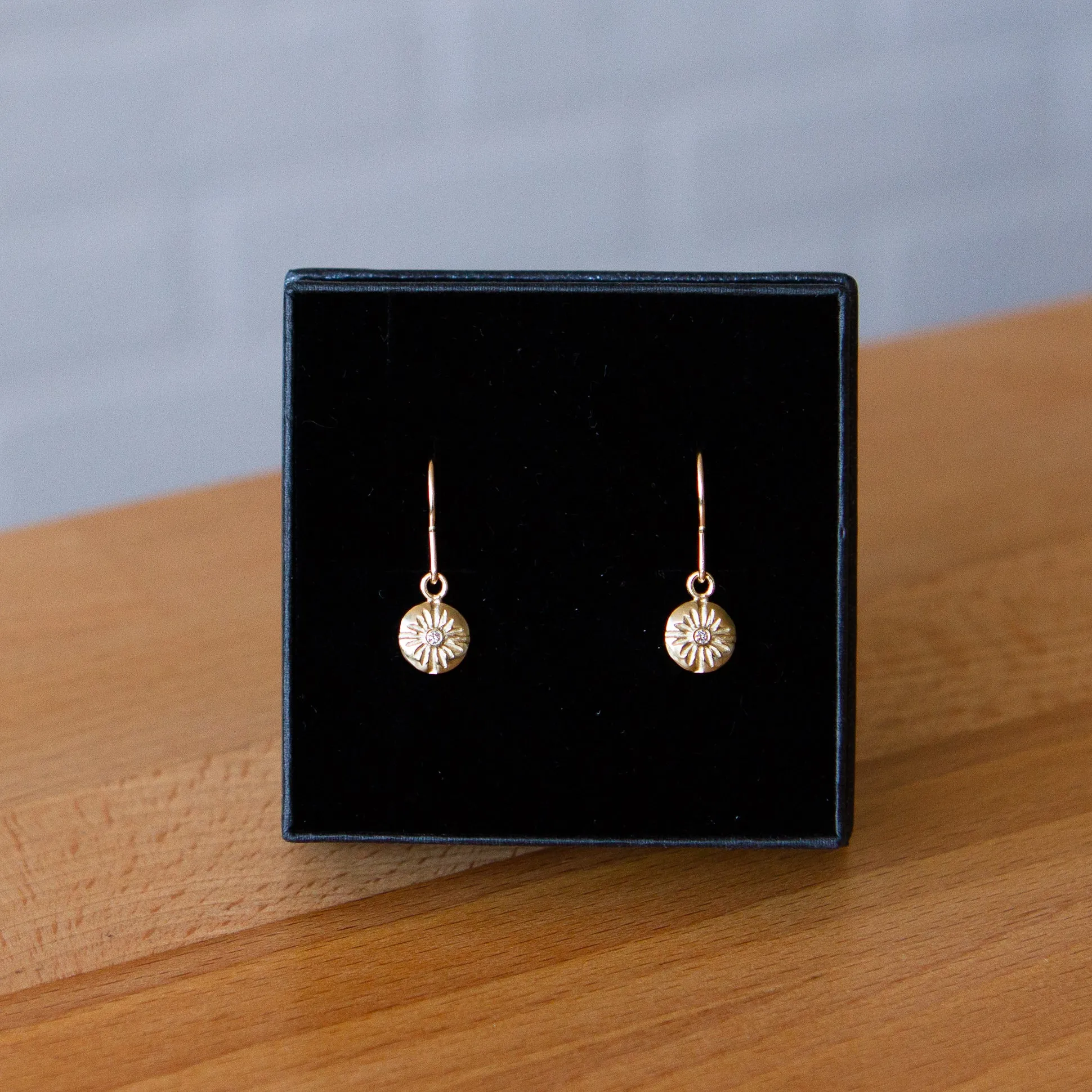 Small Lucia Gold Dangle Earrings