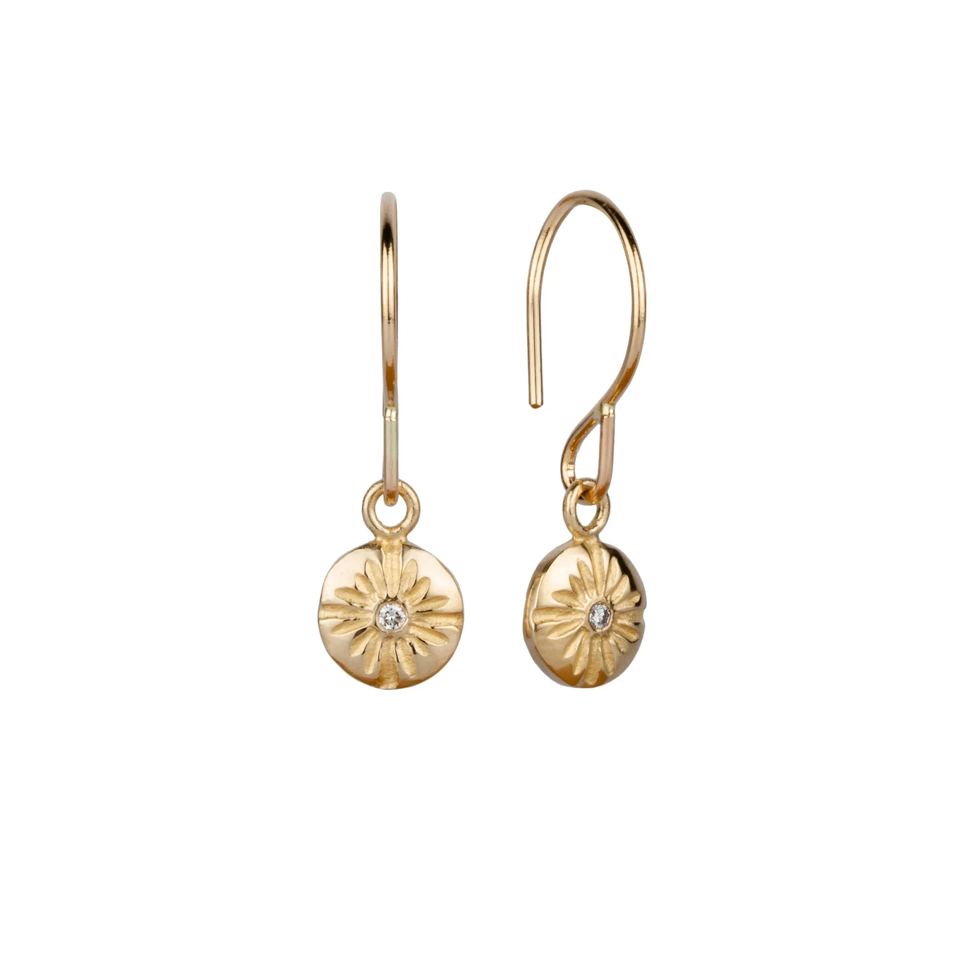 Small Lucia Gold Dangle Earrings