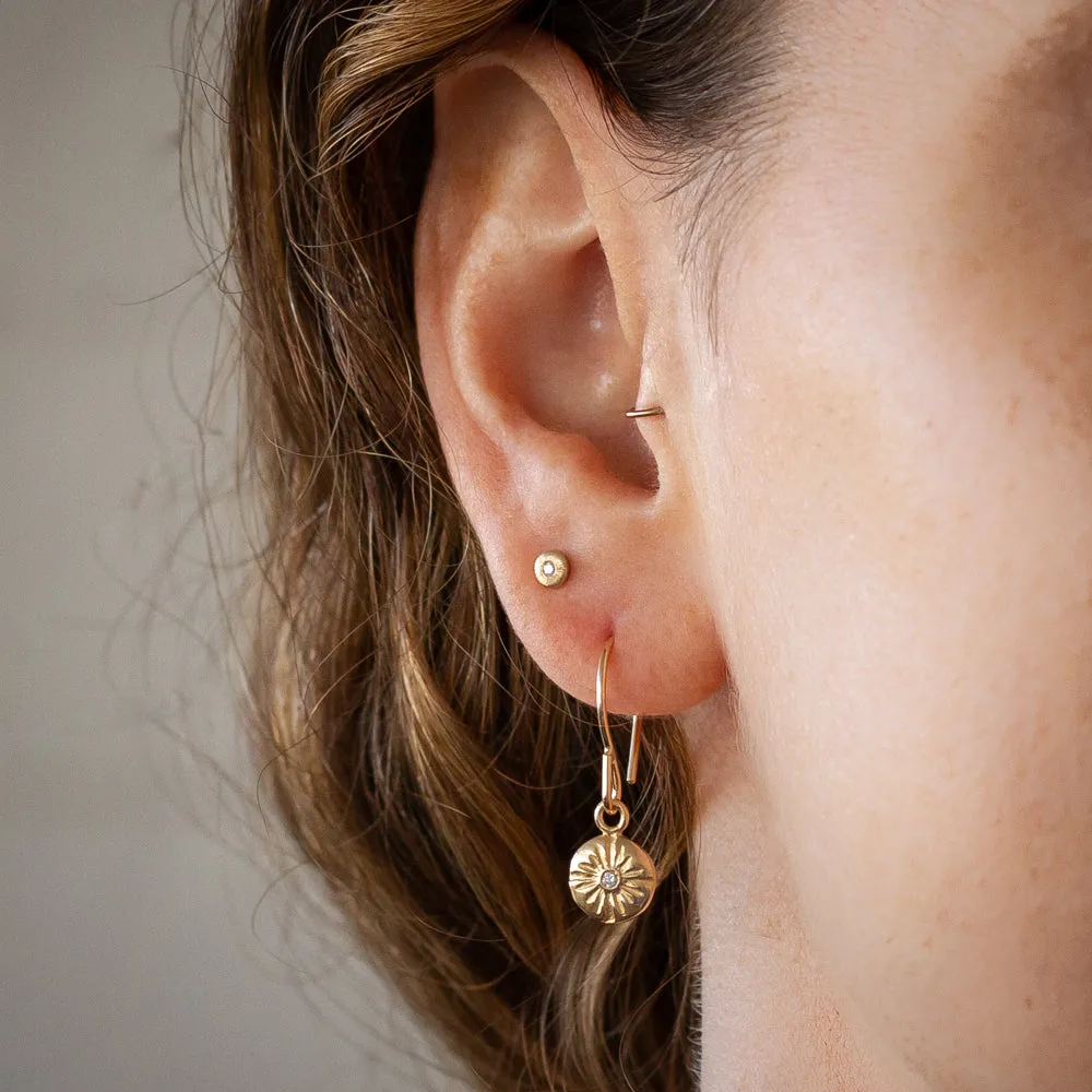 Small Lucia Gold Dangle Earrings