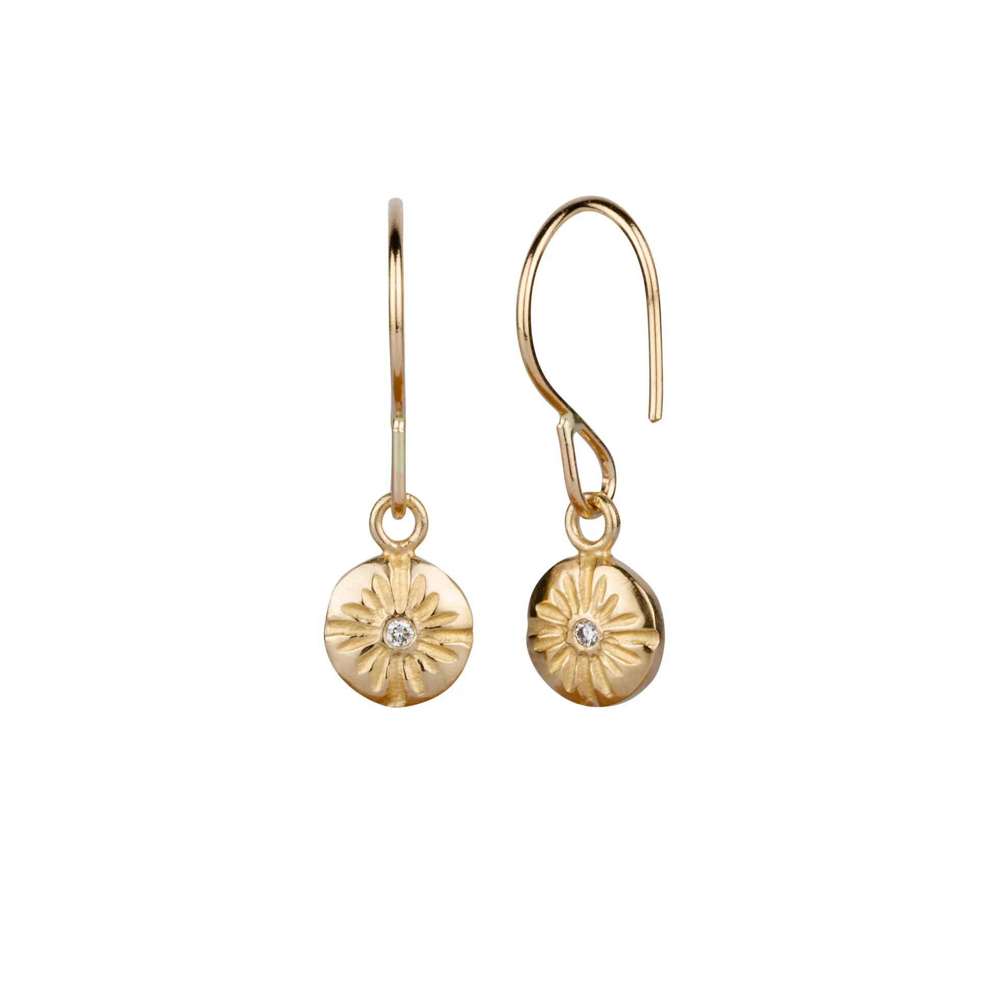 Small Lucia Gold Dangle Earrings