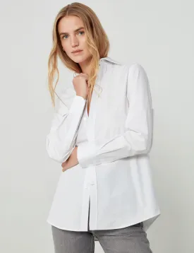 The Boyfriend: Fine Poplin, White