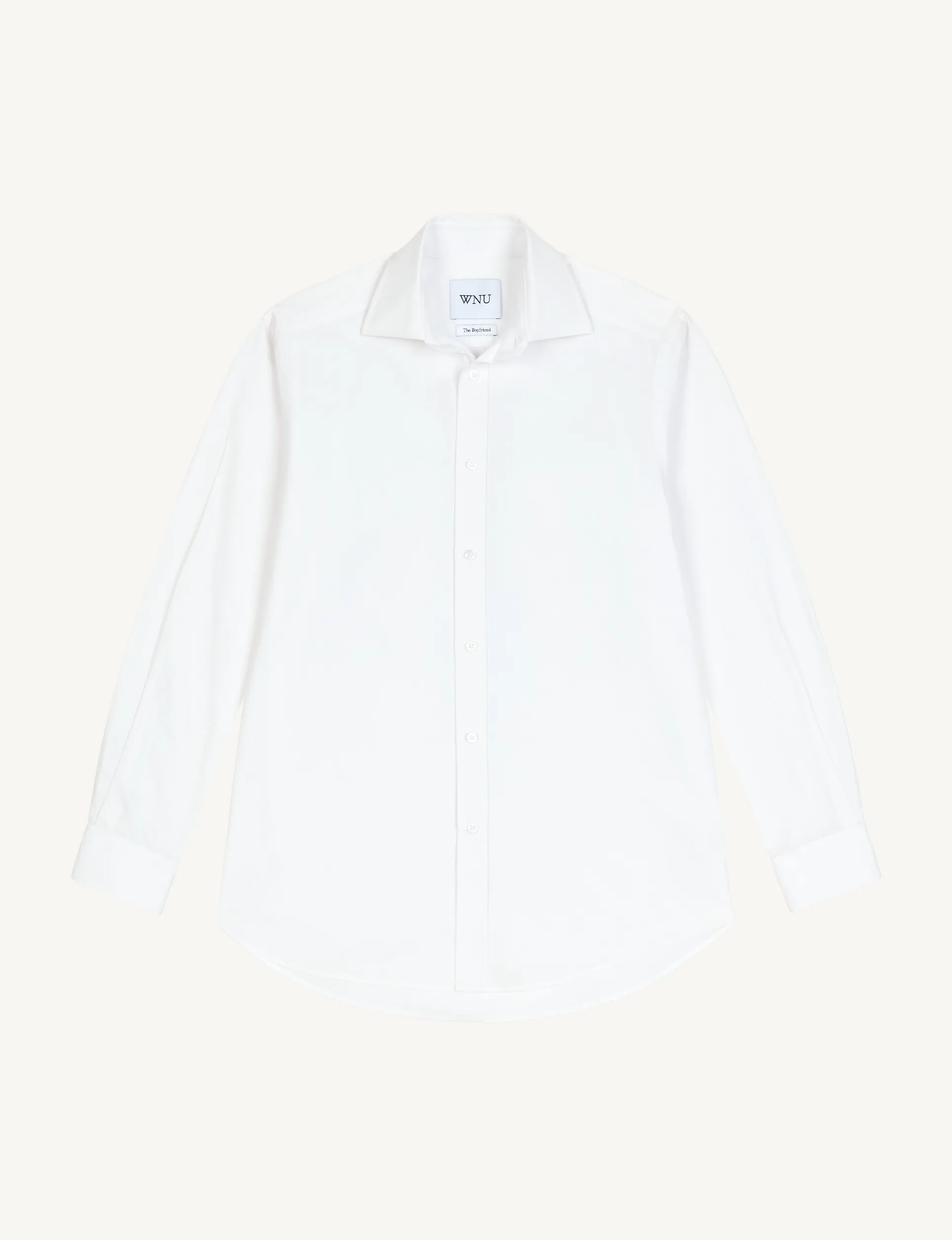 The Boyfriend: Fine Poplin, White