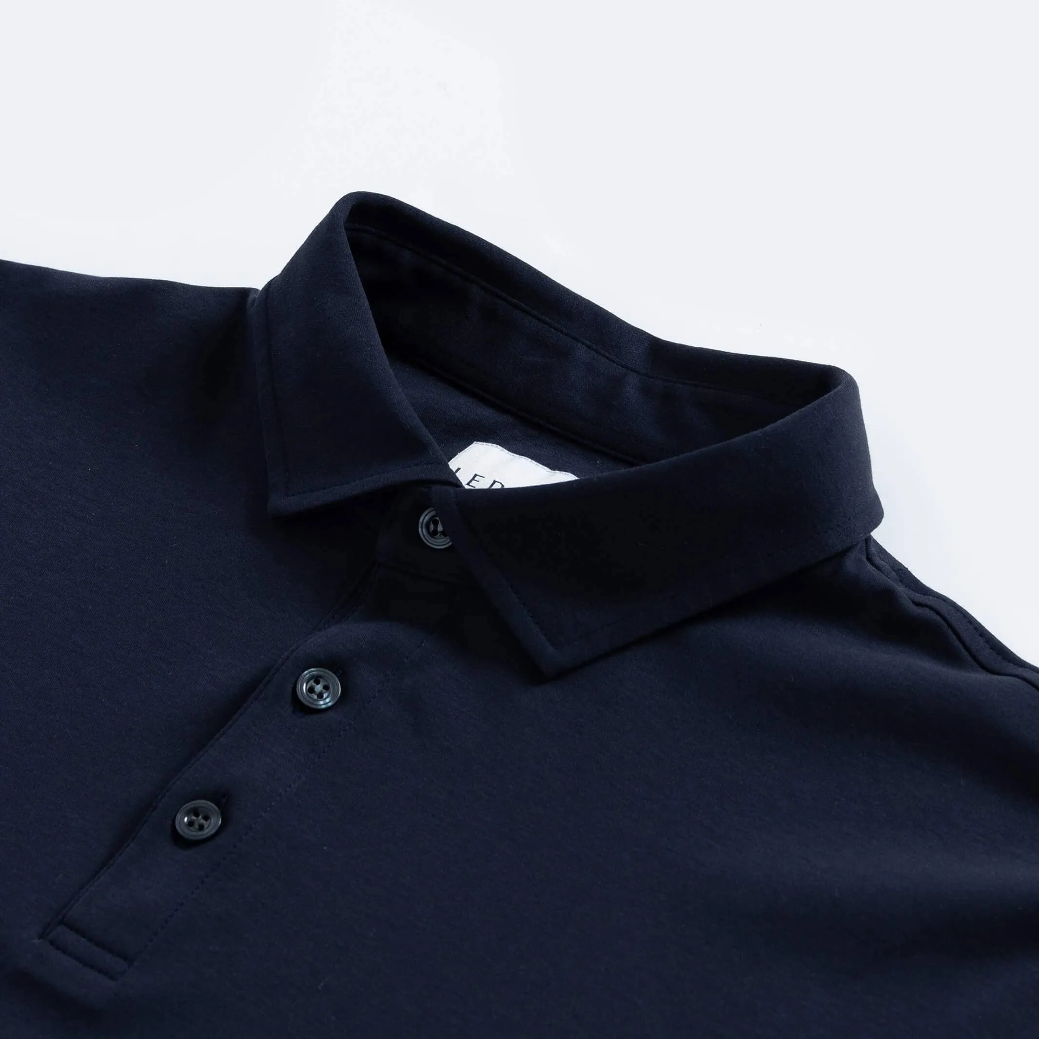 The Navy Arlon Knit Custom Polo