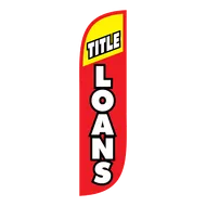 Title Loans Feather Flag