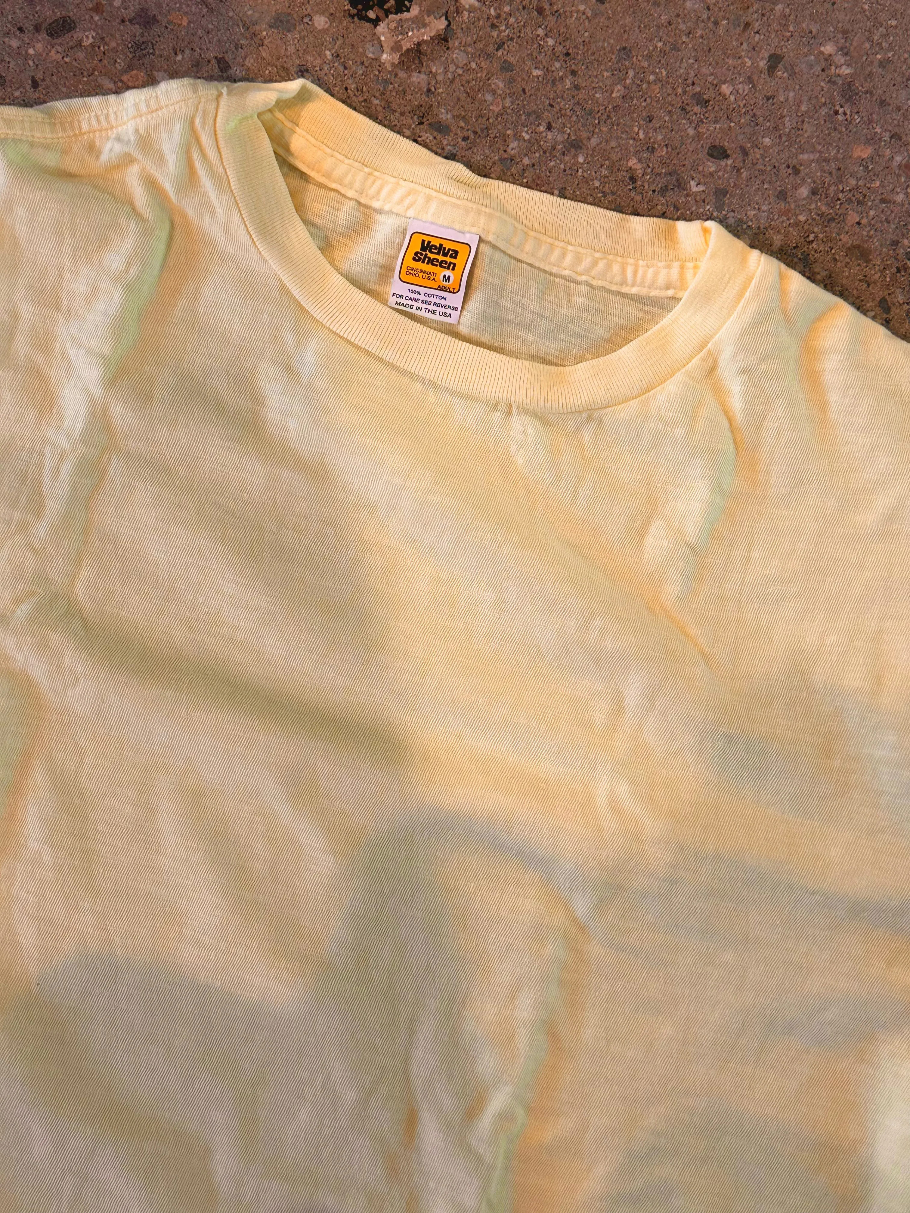 Velva Sheen Light Yellow Rolled T Shirt