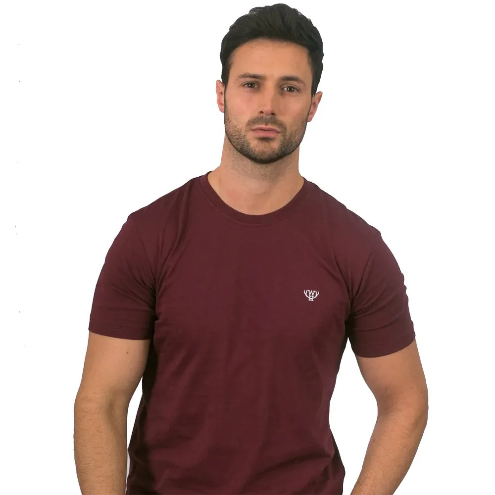 Walker & Hunt - Burgundy Subtle Tee