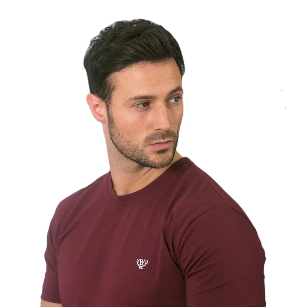 Walker & Hunt - Burgundy Subtle Tee