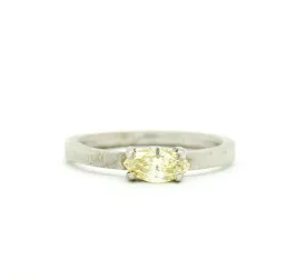 Yellow Marquise Solitaire Diamond Engagement Ring - Yellow Diamond Marquise Ring